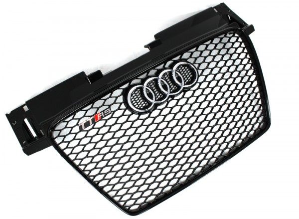 Kühlergrill Original Audi TTRS schwarz glänzend Tuning Waben Grill (Fahrzeuge bis 05/2010)