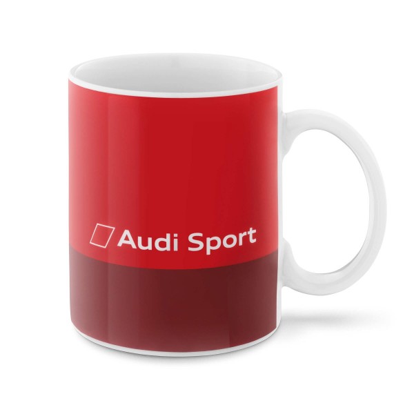 Original Audi Sport Tasse rot Porzellantasse Logo
