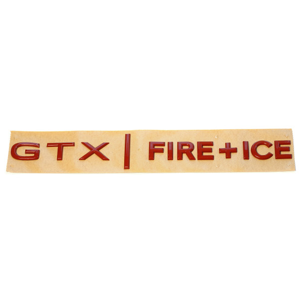 Original VW Schriftzug GTX FIRE+ICE Logo Emblem seitlich rot Aufkleber 10A853687D5RF