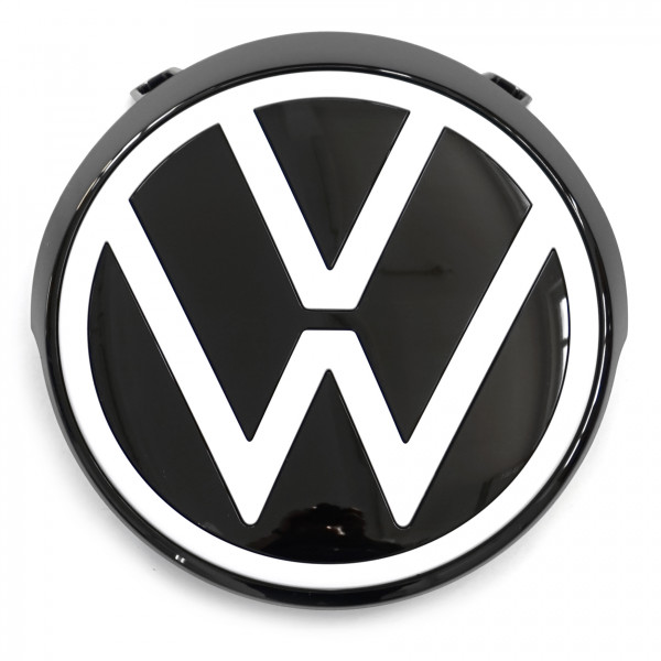 Original VW Emblem vorn Kühlergrill Zeichen Logo schwarz/silber  5H0853601PDPJ