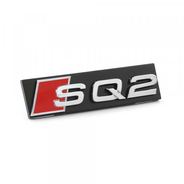 Original Audi SQ2 Schriftzug vorn Kühlergrill Emblem Logo chrom schwarz