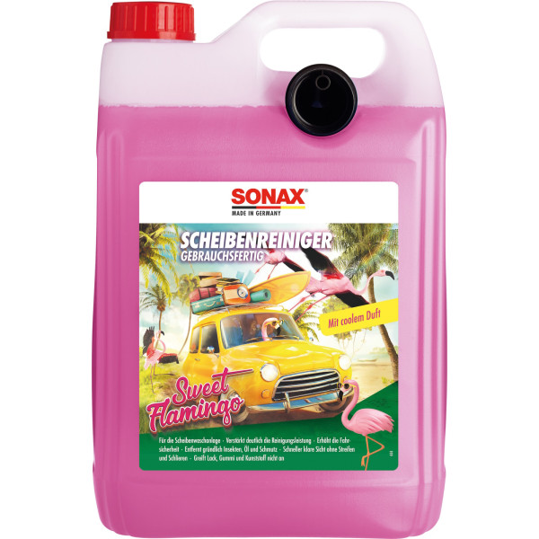 SONAX Scheibenreiniger Sweet Flamingo Wischwasser Sommer 5L Kanister 03945000