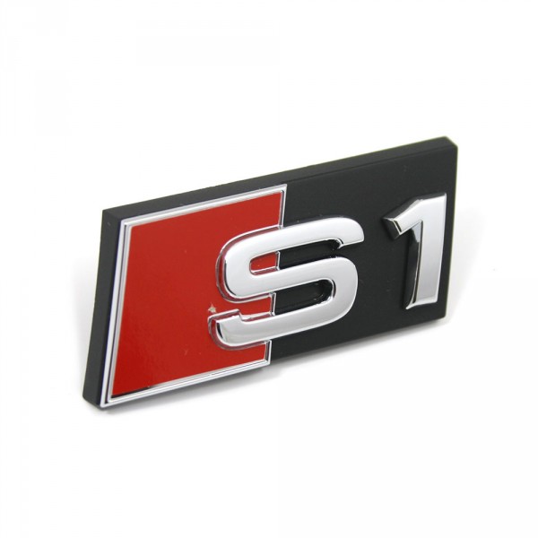 Original Audi S1 Schriftzug Kühlergrill Exterieur Emblem Logo vorn Chrom