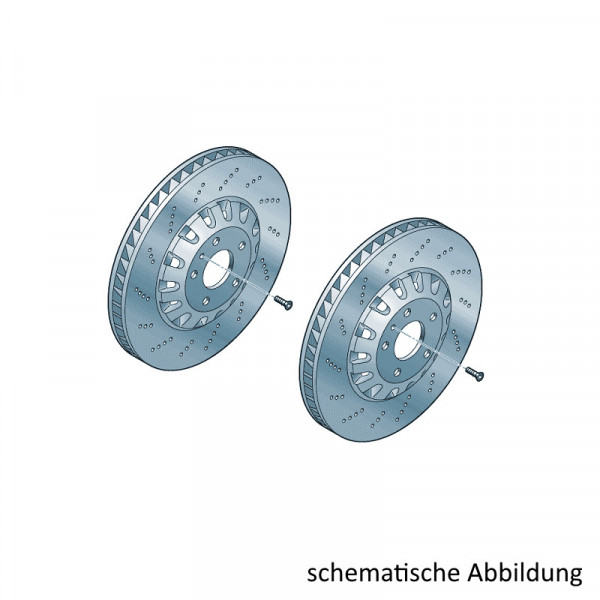 Original Audi Bremsscheiben Vorderachse Scheibenbremsen Bremsen 4KE615301