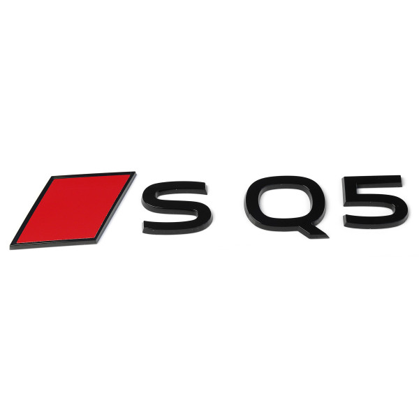 Original Audi SQ5 Schriftzug hinten Emblem Audi Sport Raute schwarz/rot 8MA853740B5FQ