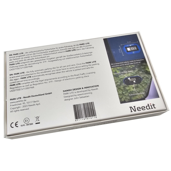 Needit Park Lite Blau elektronische Parkscheibe Digitale Parkuhr 1411
