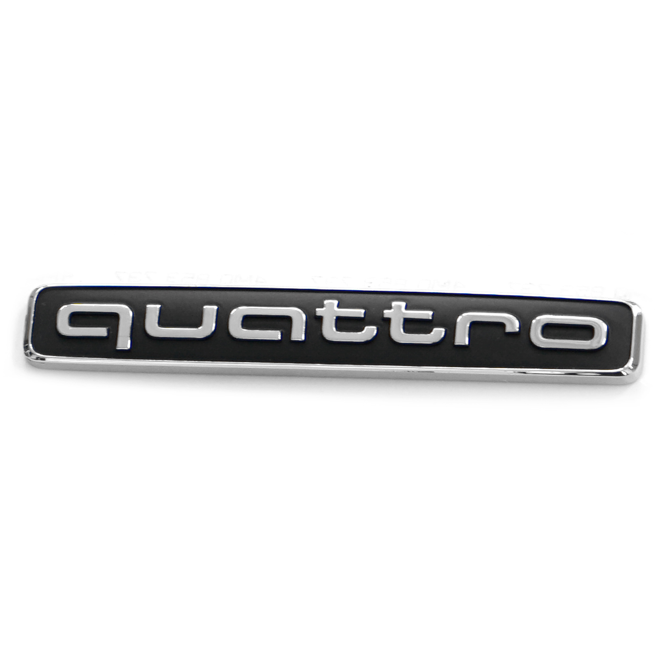 Original Audi Quattro Schriftzug Plakette Heckklappe Emblem Logo chrom