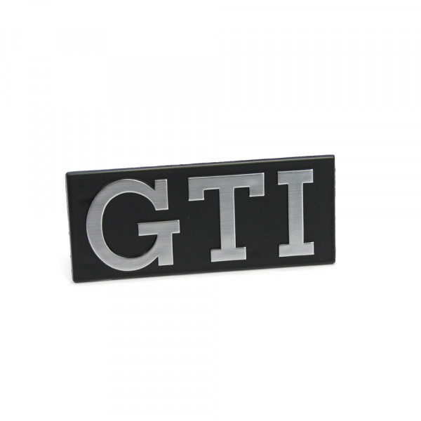 Original VW Golf 1 GTI Emblem vorn Kühlergrill Logo schwarz chrom 171853679GX2