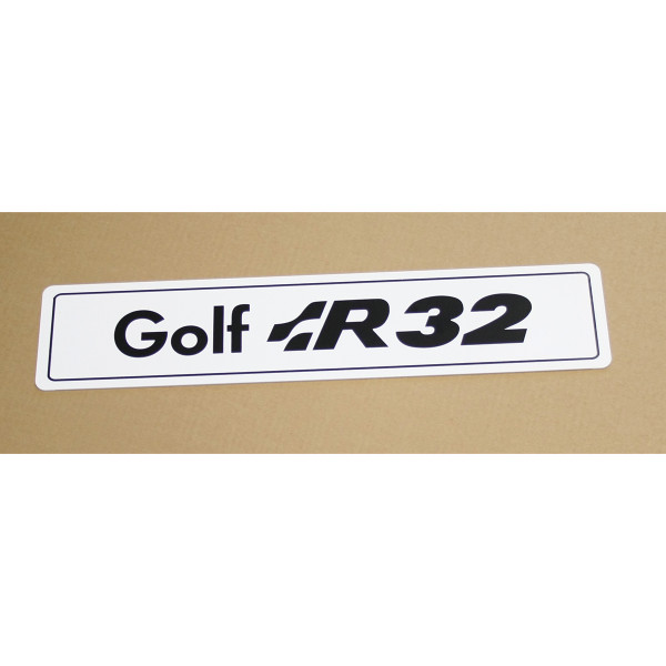 Original VW Kennzeichenschild Golf R32 Nummernschild Kennzeichen Typenschild