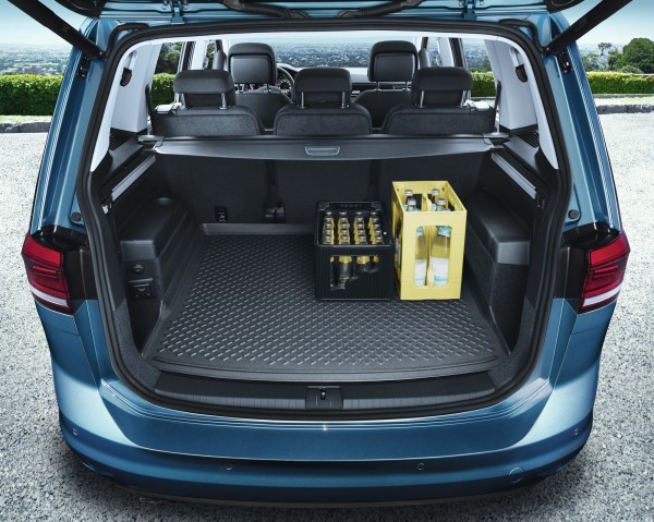 VW T-Roc Kofferraummatte / Kofferraumwanne + Gepäcknetz schwarz in