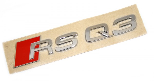 Schriftzug RSQ3 Original Audi Q3 Tuning Emblem Heckklappe Typzeichen Chrom