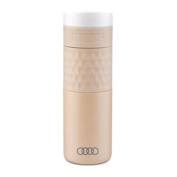 Original Audi Sport Trinkflasche Isolierflasche Ringe Logo 500ml beige 3292400200