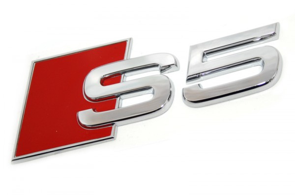 Schriftzug S5 Original Audi A5 Tuning Emblem Heckklappe Variante "S" Chrom