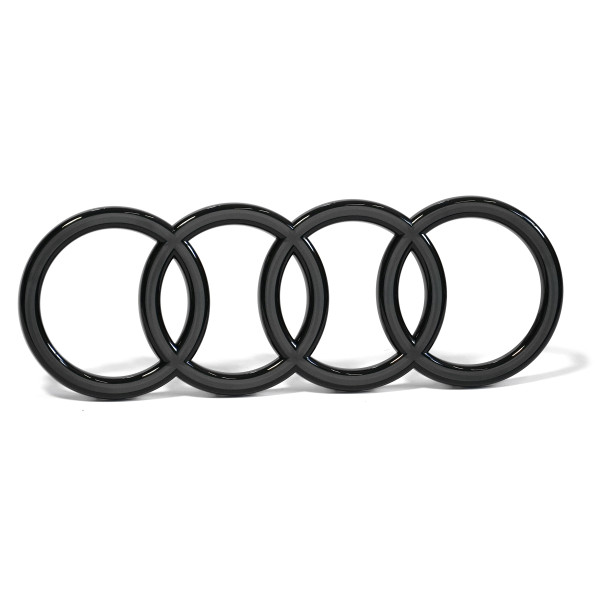 Original Audi Ringe vorn Kühlergrill Black Edition Emblem Logo anthrazit 85E853605A716