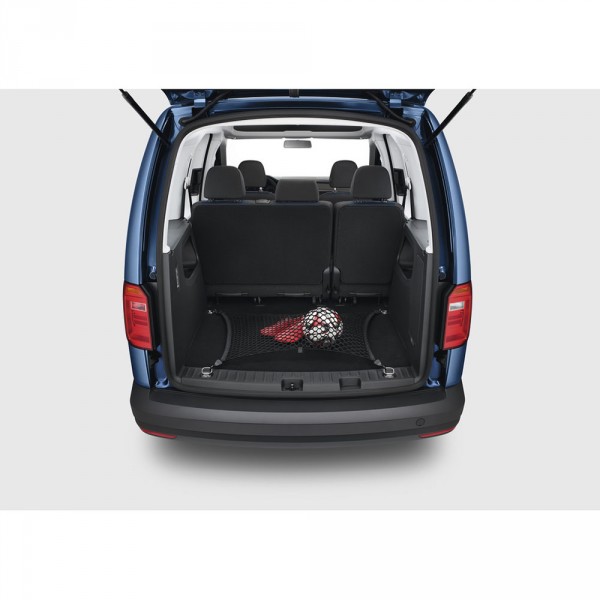 Original VW Caddy Sharan Gepäcknetz hinten Kofferraum Befestigung Netz nylon