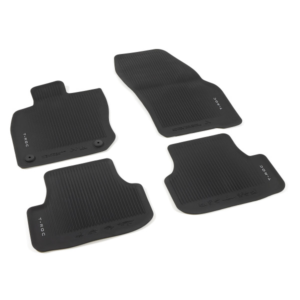 Original VW T-Roc 2 (D4) Allwettermatten Gummi Fußmatten 4x Gummimatten 2GV06150082V