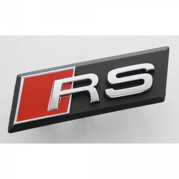 Original Audi RS Schriftzug vorne Kühlergrill Emblem RSQ3 Tuning Logo chrom