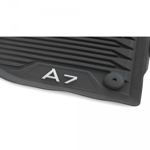 Original Audi A7 (C8 4K) Sportback Gummi Fußmatten vorn Gummimatten Allwettermatten schwarz