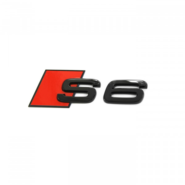 S6 auto aufkleber 3D Emblem Badge Abzeichen Schriftzug car Sticker schwarz Styling 