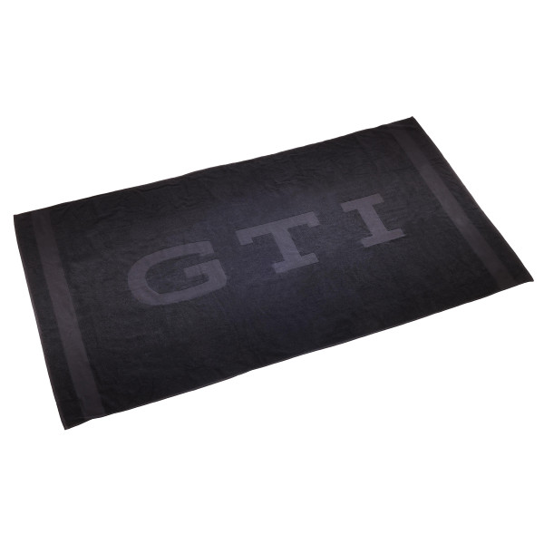 Original VW Badetuch GTI Strandtuch Handtuch Badelaken 180x100cm schwarz 3A4084501