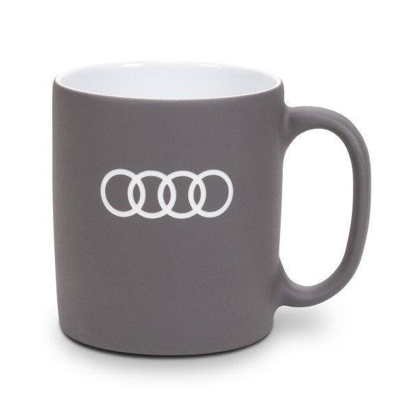 Original Audi Tasse Kaffeetasse Teetasse Kaffeebecher Porzellan grau 3292500500