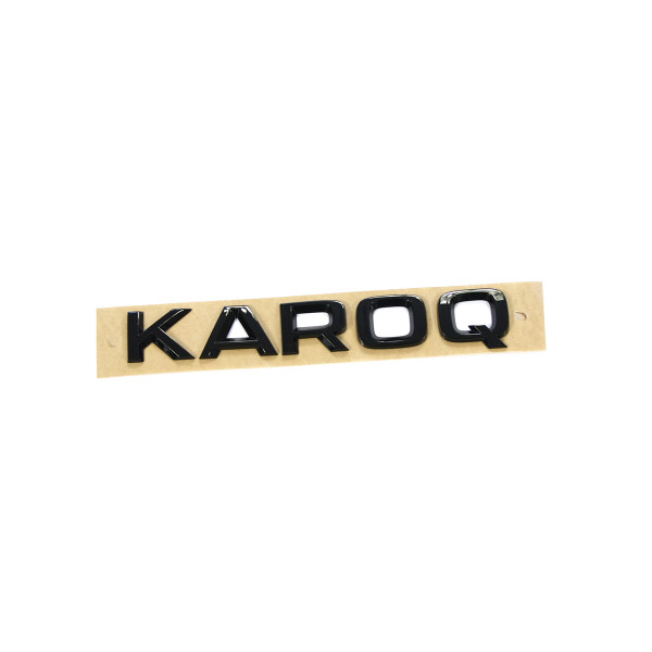 Original Skoda Karoq Schriftzug schwarz Heckklappe Emblem Buchstaben Blackline Logo