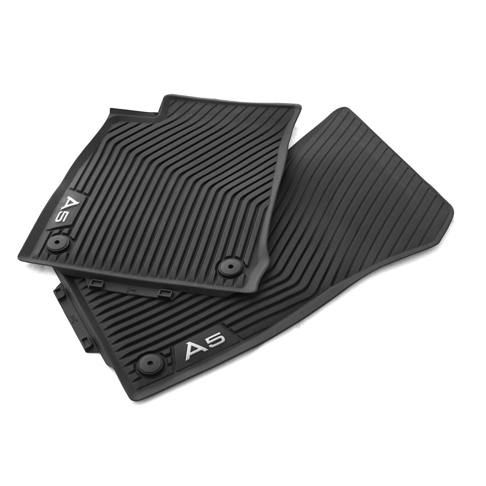 Gummi-Fußmatten schwarz für AUDI A4 B9 Bj 05.15