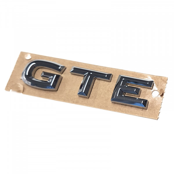 Original VW Schriftzug GTE Emblem Logo Aufkleber chrom glänzend