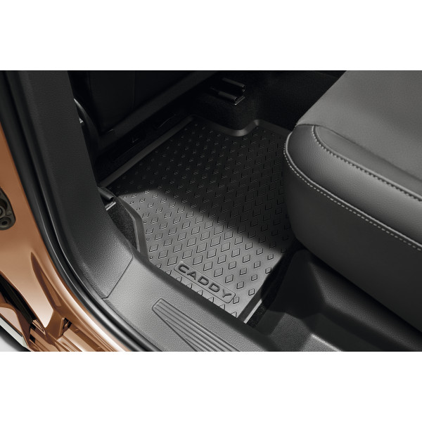 Original VW Caddy 5 Gummi Fußmatten hinten Allwettermatten 2x ...