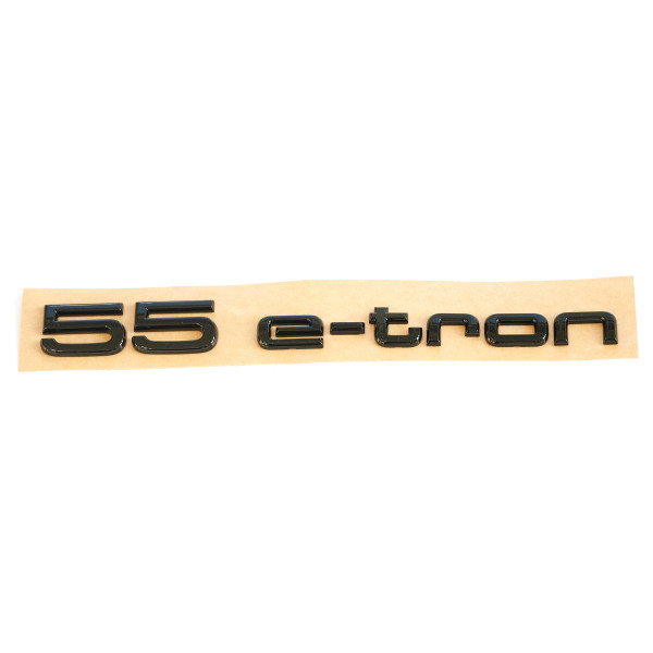 Original Audi 55 e-tron Schriftzug schwarz Black Edition Emblem 4K0853744BT94