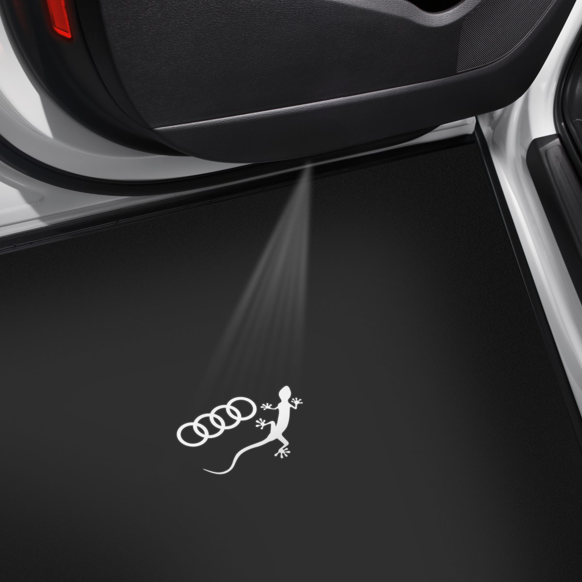 Audi Q5 FY Türbeleuchtung quattro LED-​Einstiegsbeleuchtung Nachrüstpaket