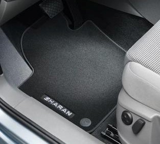Premium Velours Fußmatten Original VW Sharan 7N Allwettermatten 4x Gummimatten