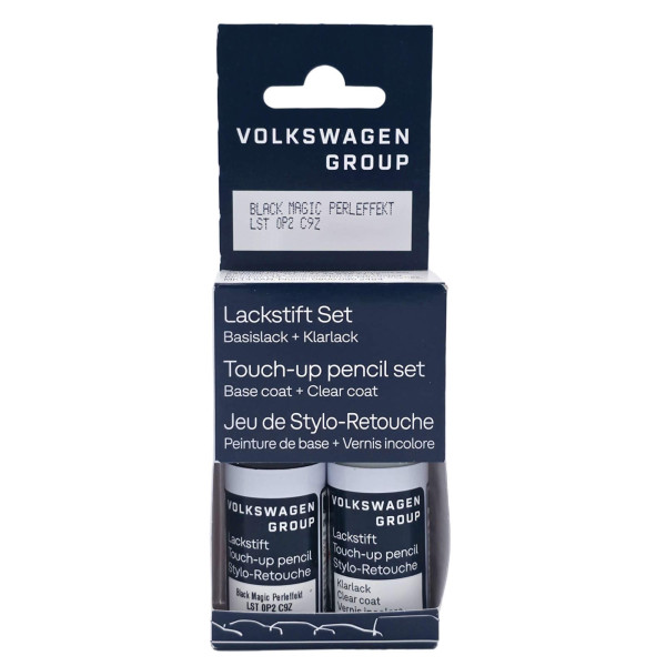 Original VW Lackstift-Set black magic perleffekt Lackcode LC9Z Basislack Klarlack LST0P2C9Z