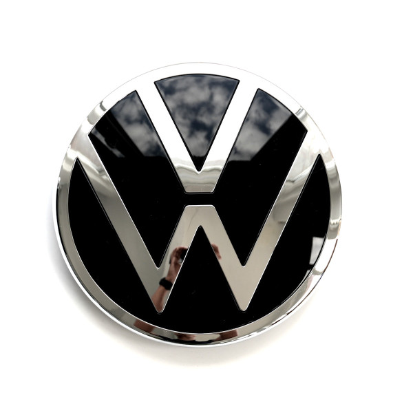 Original VW Emblem vorn Kühlergrill Zeichen Logo schwarz chrom 3CN853601FDPJ