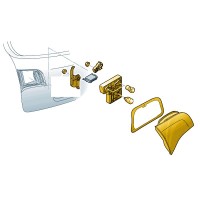 Rückleuchten innen A6 Avant Original Audi Schlussleuchten Rückleuchten innen A6 Avant Original Audi Schlussleuchten