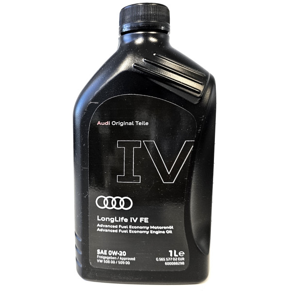 Original Audi Motoröl 1L Longlife IV Longlife4 SAE 0W20 VW Norm 50800 50900 Öl GS65577D2EUR