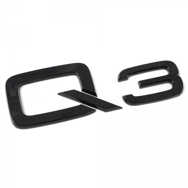 Original Audi Q3 Schriftzug schwarz Tuning Exclusive Black Edition Emblem