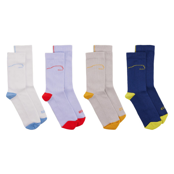 Original VW Socken 4 Paar Golf Kollektion 2003-2019 Strümpfe Größe 43-46 5HG084361C