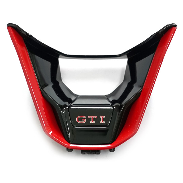 Original VW GTI Blende Lenkrad Rahmen Tuning Clip Plakette schwarz/rot
