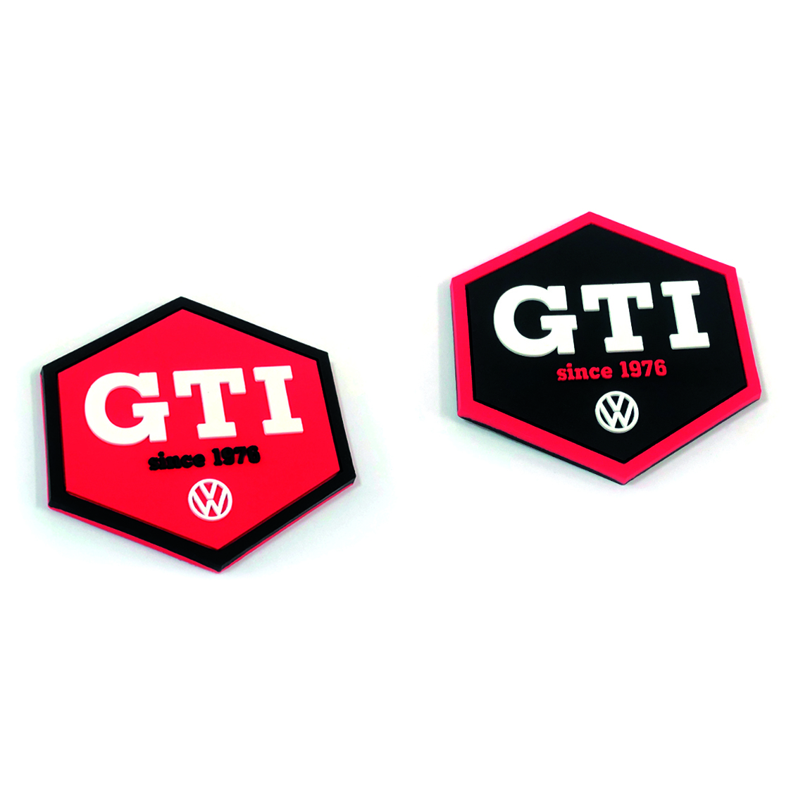 VW GTI Magnet Softmagnet Kühlschrankmagnet Motiv rot/schwarz