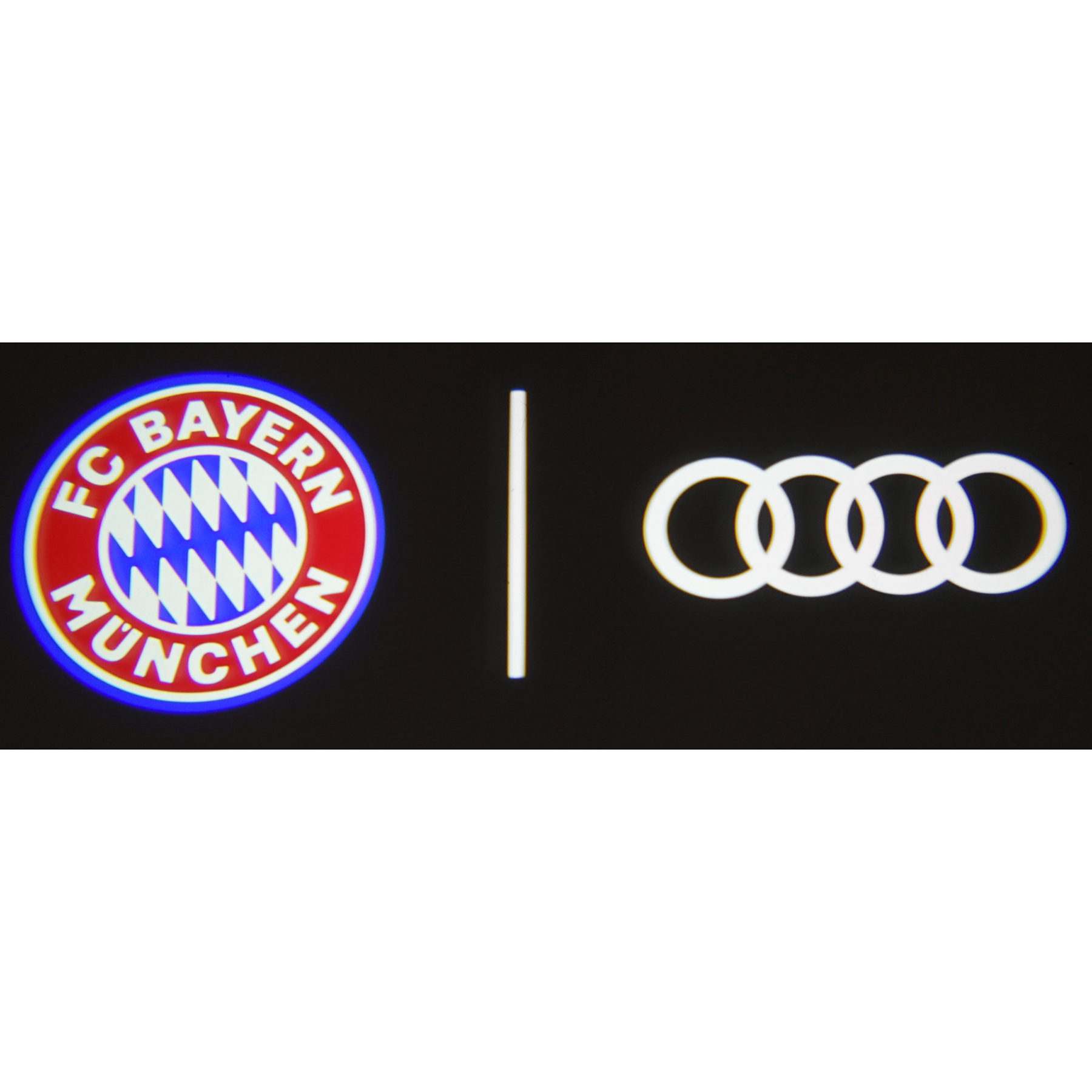 Original Audi LED Einstiegsleuchten FCB Einstiegsbeleuchtung FC Bayern  Projektor 4G0052133N