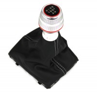 Schalthebelknopf Alu Original Audi A3 8V Silber Naht Schaltknauf Leder Sport 5-Gang Schalthebelknopf Alu Original Audi A3 8V Silber Naht Schaltknauf Leder Sport 5-Gang