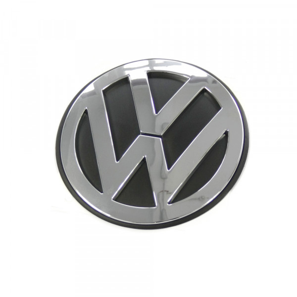 Original VW New Beetle (9C) Emblem hinten Heckklappe Logo Zeichen chrom schwarz