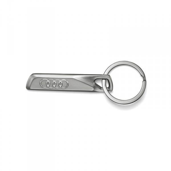 Audi Ringe Schlüsselanhänger Original Anhänger Keyring Schlüsselband silber