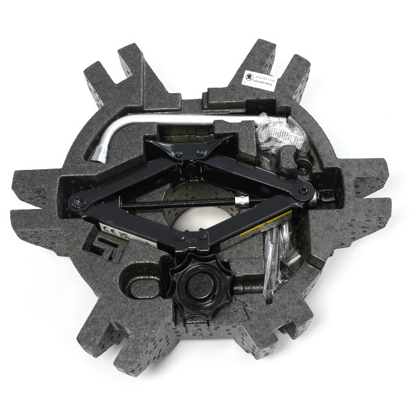Original Skoda Superb 3 (3V) Einbauset Werkzeug Reserverad Notrad Füllstück Wagenheber 3V0093860E