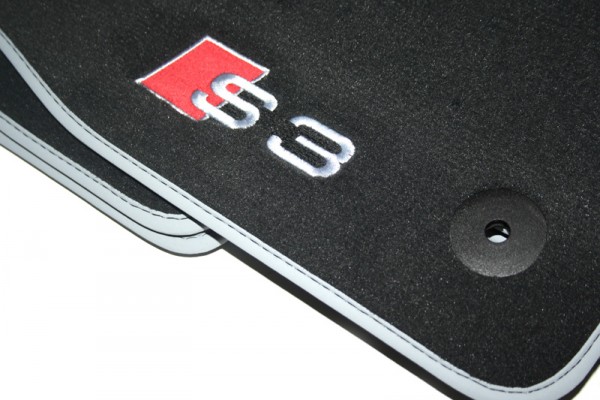 Premium Textil-Fußmatten Satz "S3" Original Audi A3 S3 8V Velours Matten