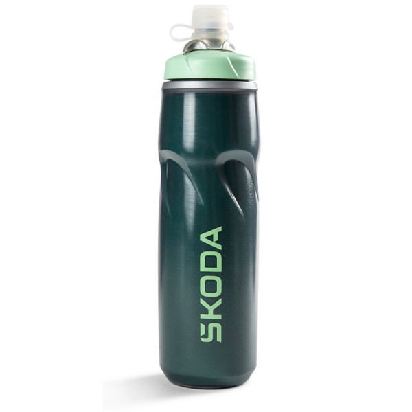 Original Skoda Fahrradtrinkflasche Isolierflasche 620ml Flasche Wasserflasche grün 000050309J