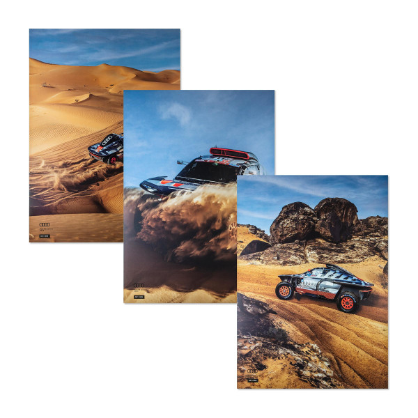 Audi Sport Poster-Set RS Q e-tron Rallye Dakar Motorsport 3292300200