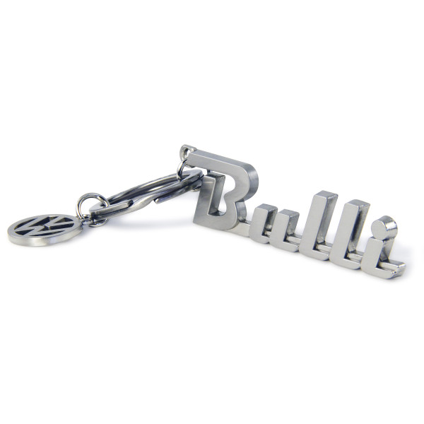 VW Bulli Schlüsselanhänger Logo Schlüsselring Anhänger Metall Schriftzug Keyring BUKH51