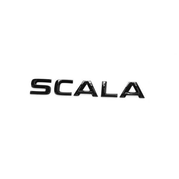 Original Skoda Scala Schriftzug schwarz Heckklappe Emblem Buchstaben Blackline Logo